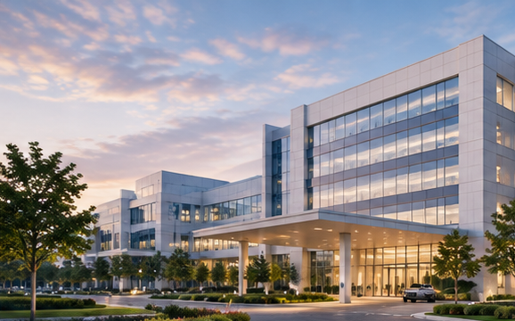 Modern hospital setting